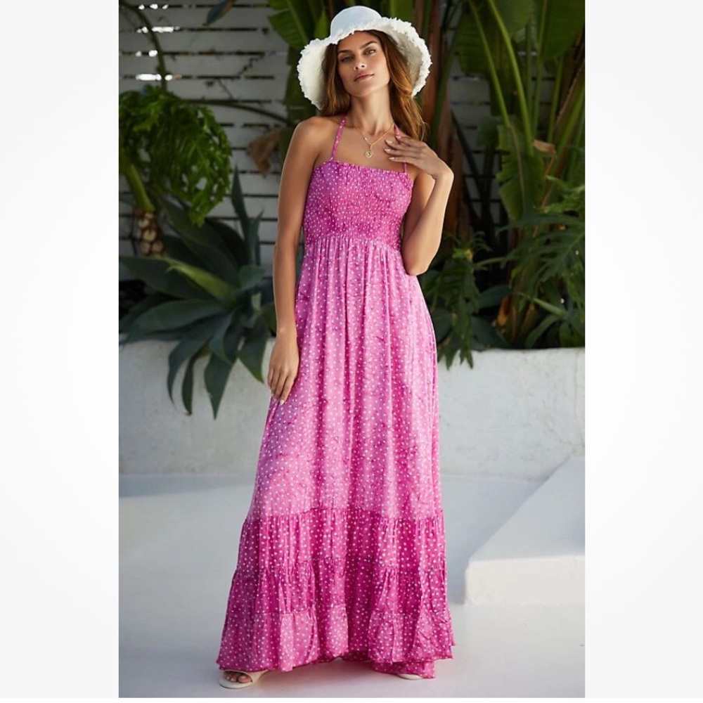 Pink Polka Dot Maxi Dress “Mommy and Me” both XS